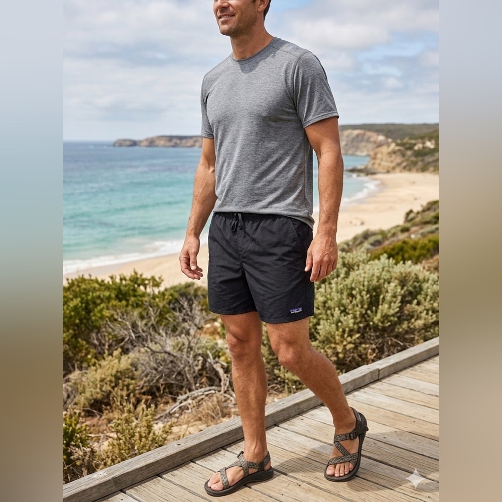 Patagonia Men's Black Athletic Shorts